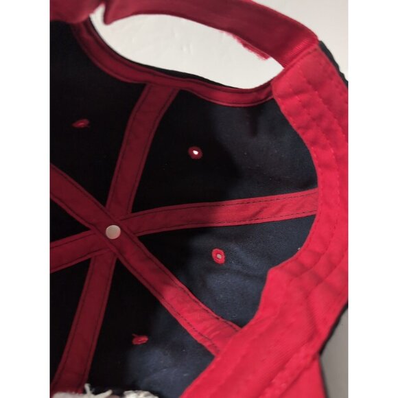 AC Delco Embroidered Strap Back Baseball Cap Hat Cotton Red White Blue - Picture 10 of 10